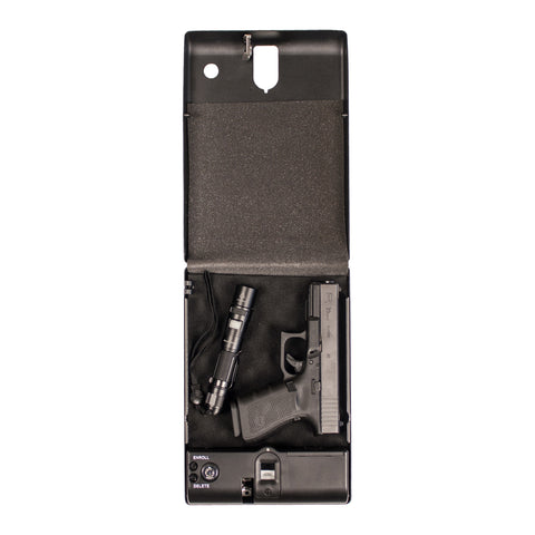 SPS-03B - Small Pistol Safe - Biometric Lock - 10.75" Length