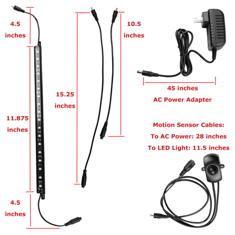 Tracker Safe - LED Light Kit with Motion Sensor (LK-5000)