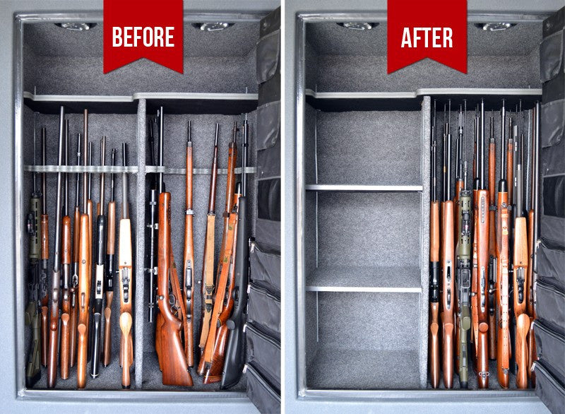 gun safe shelving