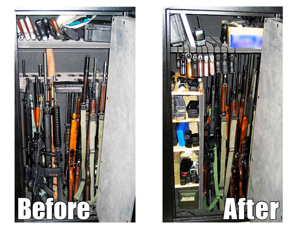 Gun Storage Solutions Starter 40-Pack Rifle Rod Kit & Shelf Liner